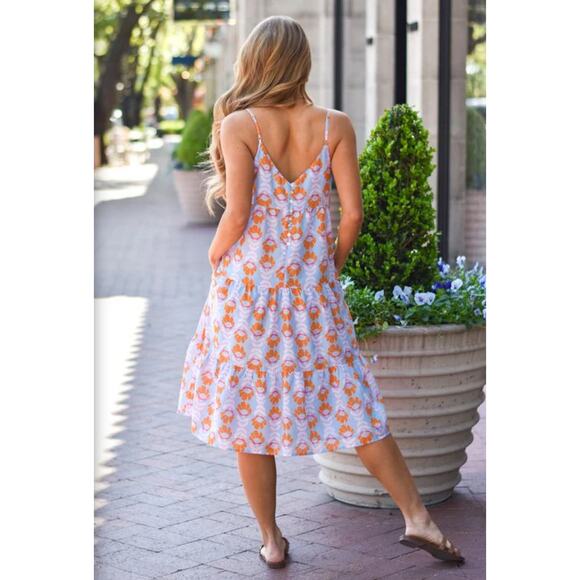 J. Marie The Violet Midi Dress Size Medium - Picture 2 of 8